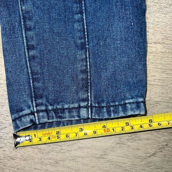 Denim Blvd. High Waisted Straight Leg Jeans, Front Seam Detail, Junior’s Size 5 - Picture 7 of 11